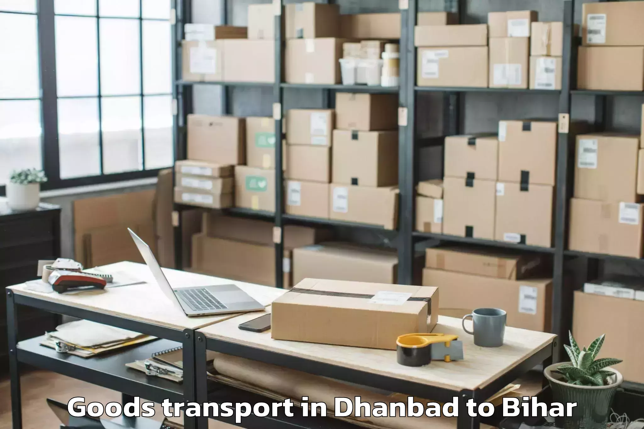 Book Dhanbad to Alauli Goods Transport